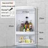 Rotating Corner Kitchen Rack for Seasonings and Condiments
