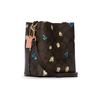 Coach Town 16 Classic Floral Print Coated Canvas And Leather Bucket Bag Women Bags Dark-Brown C7270-IMOSN