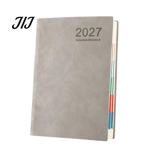 Hardcover Akademischer Kalender 2027 A5 Tagesplaner, Kunstleder 320 Seiten Terminplaner mit Geschenk für Berufstätige Lesezeichenband, Eins