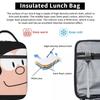 Insulated Lunch Bags Mafalda Comics Human Merch Cartoon Food Box INS Trendy Cooler Thermal Bento Box For School