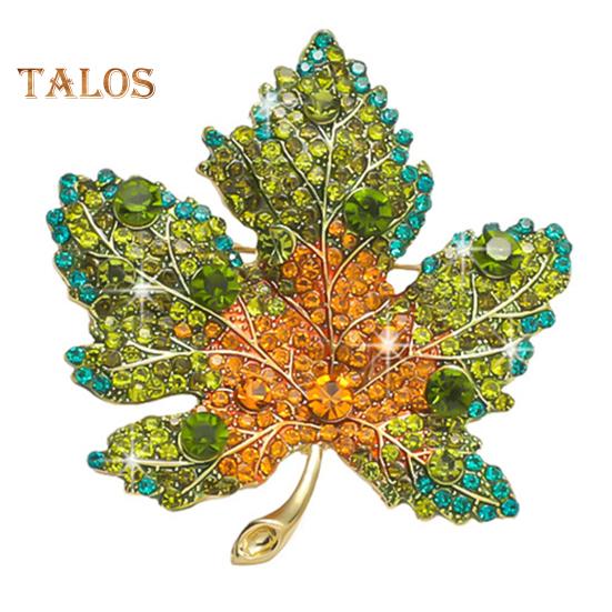 

Женская брошь со стразами в форме клена, булавка для воротника, антиокислительная, антикоррозийная, для вечеринок, вечерних нарядов, одежды, сумки, шарфа, свитера, брошь жёлтый