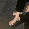 Fashion 2024 Sandals Flip Flops Platform Ladies Shoes Summer High Heels New Corrective Outside Fashion High-heeled Girls Flat Clogs