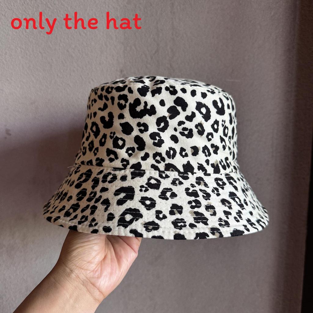 Outdoor-Fischerhut mit Leopardenmuster, beidseitig tragbar, mit breiter Krempe zum Sonnenschutz und für die Sommer-Mode