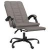 Office Chair with Reclining Function Taupe Fabric