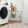 Cartoon Cute Animals Take Turns Climbing Ladders. Decorative and Beautifying Wall Stickers for Children's Rooms and Playrooms