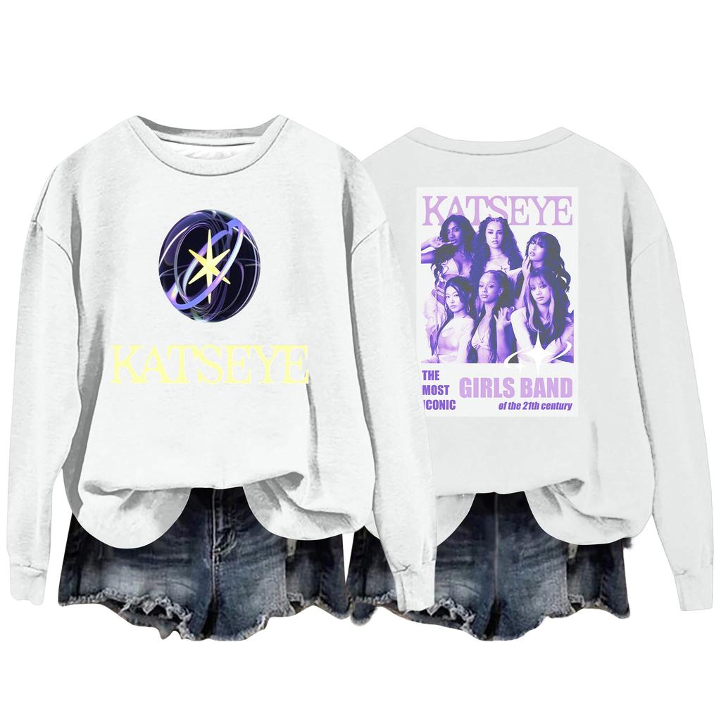 Damenmode Lässiges Langarm Locker Bedrucktes Sweatshirt