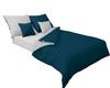Double-sided Satin Bedding 160x200 + 2x70x80 Sea/gray Matex