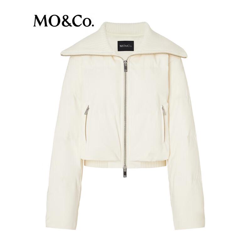 MO&Co. Women's Big Lapel 90% Duck Down Short Jacket