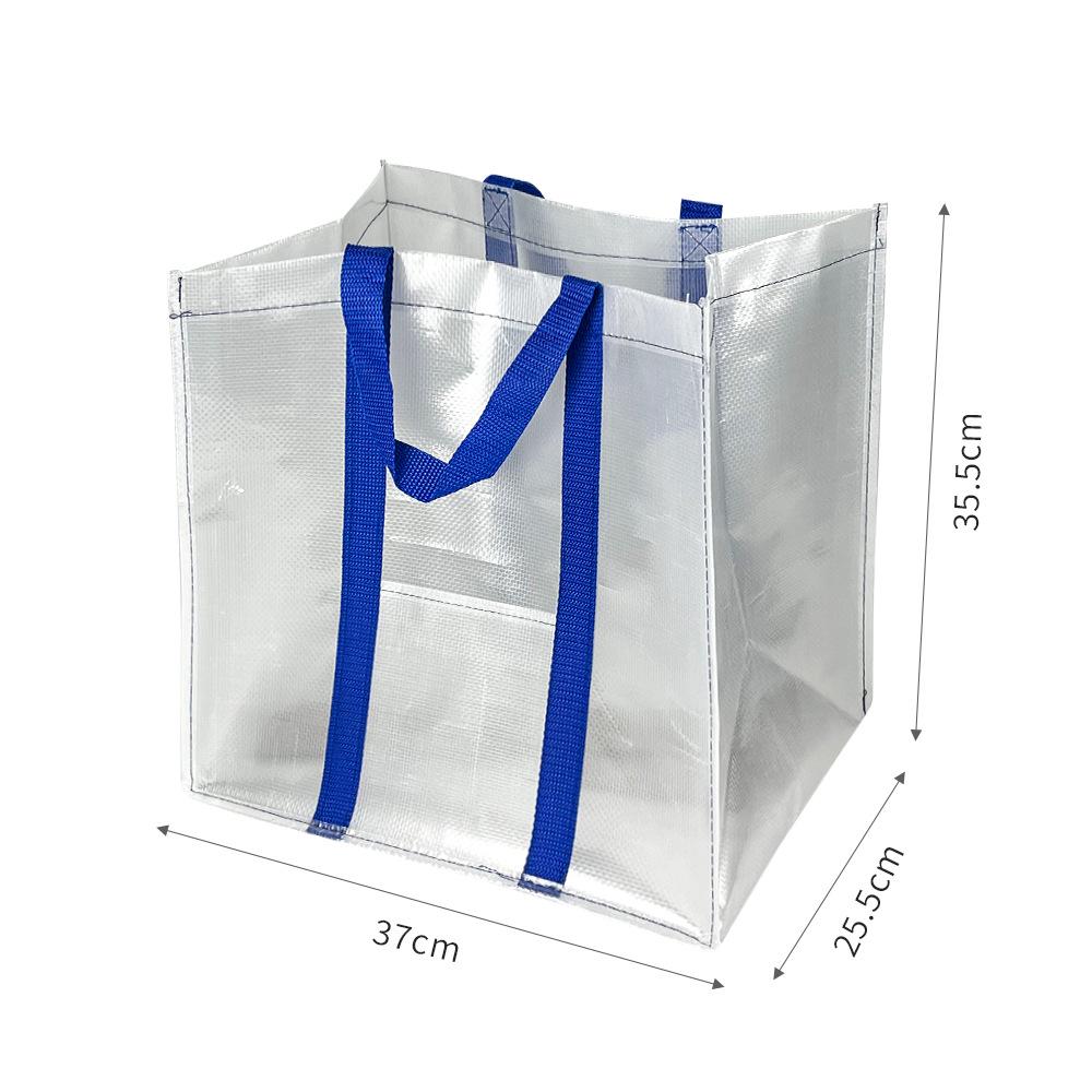 Экологичная большая складная плетеная сумка-тоут для хранения 980₽