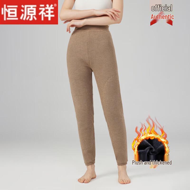 

Hengyuanxiang Winter Fleece-Lined Wool Thermal Pants M