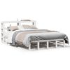 Solid Wood Bed without Mattress White 120 x 200 cm Pine Wood