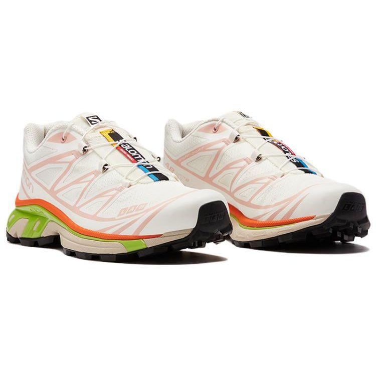 SALOMON XT-6 Mesh Trendy Cool Shock Absorbing Non-Slip Durable Low-Top Casual Shoes Unisex Sneaker Vanilla 471478
