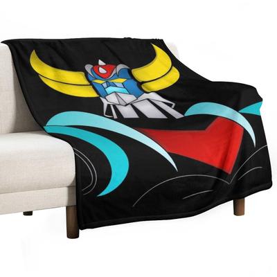 Grendizer, Goldorak Throw Blanket Sofa Quilt Polar Flannel Fabric Warm for Winter Blankets