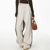 HipHop LeopardPrint Patchwork Joggers for Women  Loose Striped Athletic StraightLeg Casual Trousers