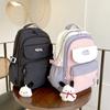 Fashionable Color-blocking Backpack for College Students In Large-capacity Backpack