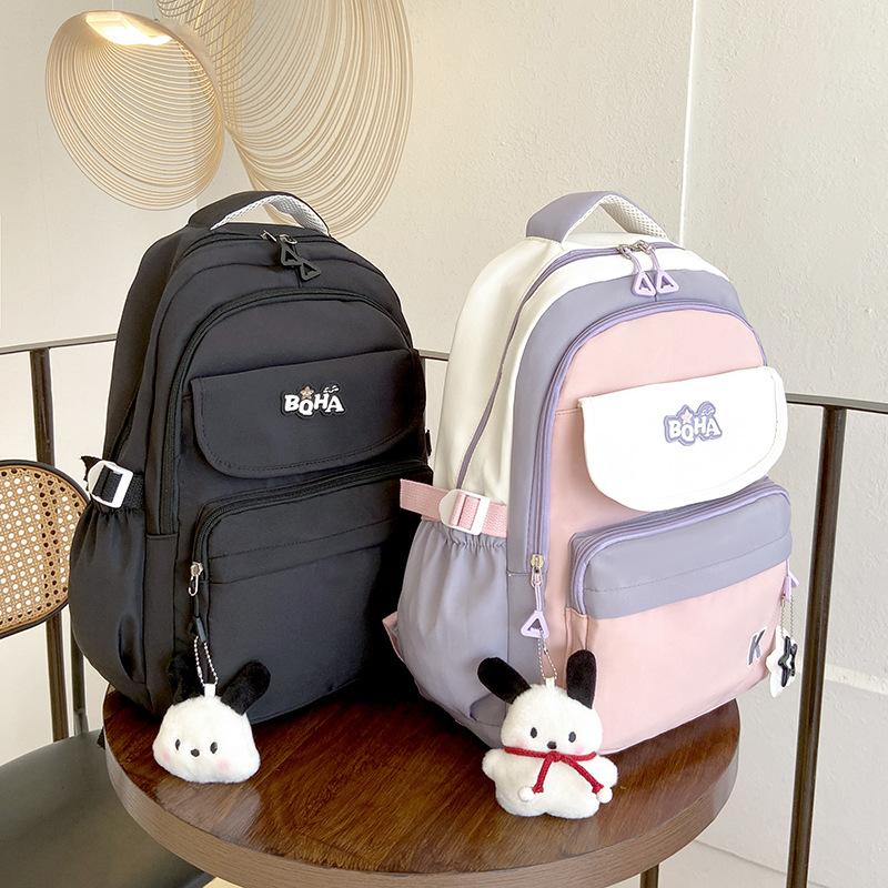 Fashionable Color-blocking Backpack for College Students In Large-capacity Backpack