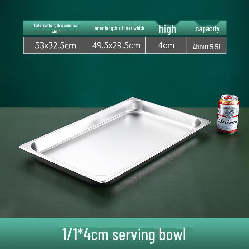 Quadratische Servierschüssel aus Edelstahl mit Deckel für Fast Food, Milchtee, Gewürze oder Hot Pot