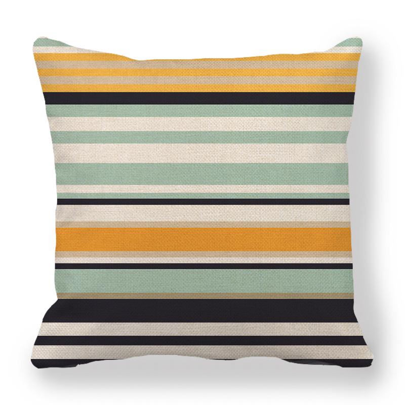 Custom Geometric Abstract Symmetrical Linen Pillowcase