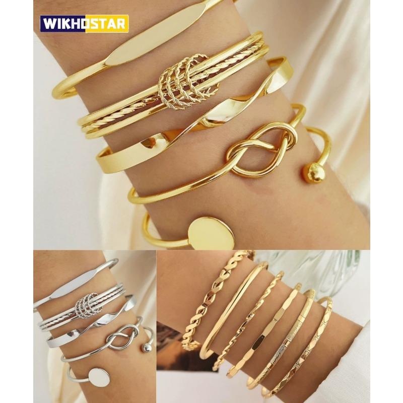 Titanium Steel Bracelet Set With Adjustable Multi-Layer Twisted Chain For Men And Women | Dark Hip-Hop Style Daily Accessory