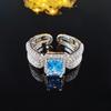 Luxurious Multicolor Wedding Engagement Ring (r8413) - European & American Design