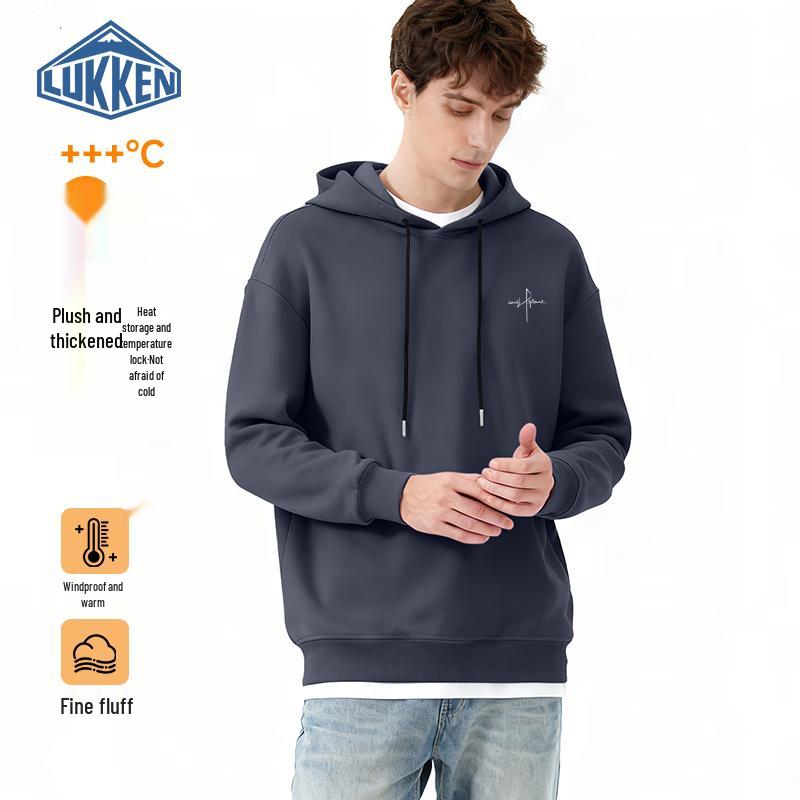 

LUKKEN Men s Fleece-Lined Hooded Sweatshirt L