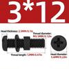 Nylon Round Head Cross Screw Washer Nut Set M2/M2.5/M3/M4/M5/M6 Used for Mechanical Acrylic Product Fixing Fastener White black