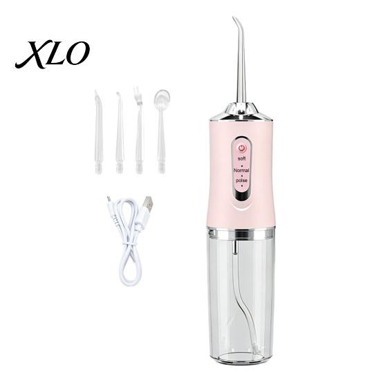 Travel Dental Flosser Electric Water Flosser, 3 Levels Cordless Oral Irrigator for Teeth High Pressure Pulse Flossing Tool Cleaning, Rechargeable