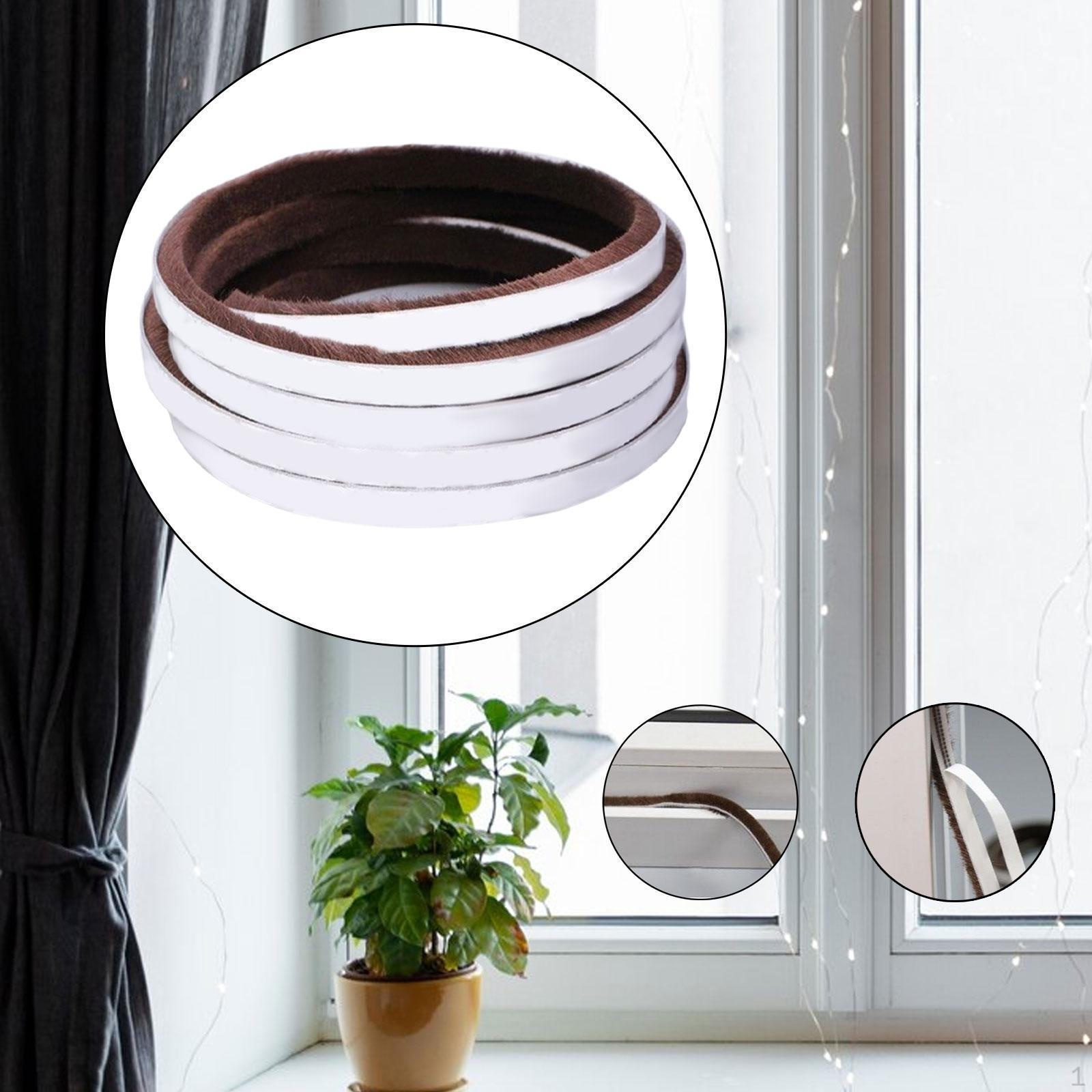 

10M Уплотнительная лента для дверей и раздвижных шкафов с пылевым барьером коричневый