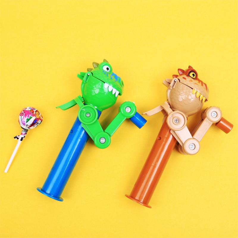 1 ks Kreativní držák robota na lízátko Dinosaurus jí lízátko Pop Ups pouzdro Skladování bonbónů Cool dekompresní hračka Dárky pro děti