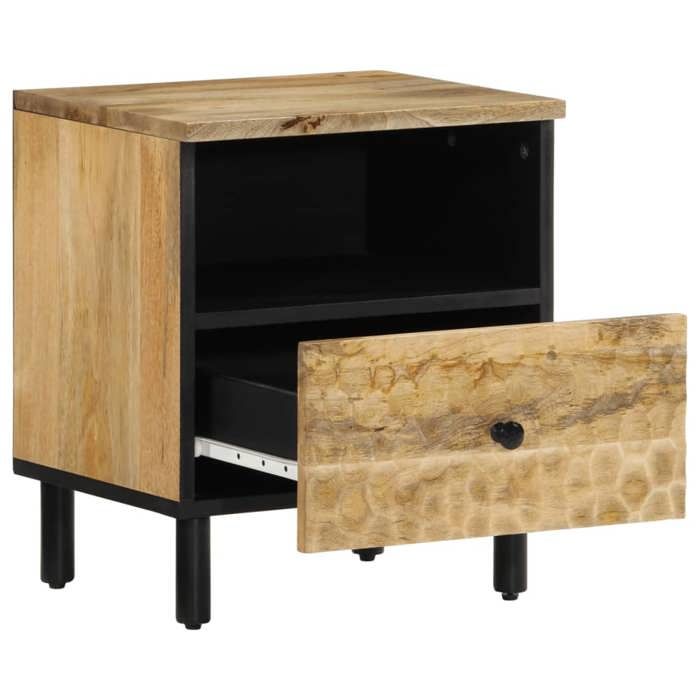 VidaXL Table de Chevet, Armoire de Lit avec Pieds, Table de Nuit avec Rangement, Armoire de Nuit Chambre à Coucher, Bois de 356897