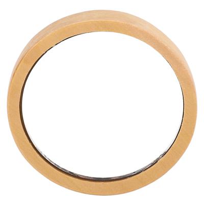 Portable Wood Mirror Wooden Handle Round for Cosmetic Makeup Clear Reflection with Smooth Edges