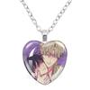 Low Tide In Twilight Anime Necklace Taeju YEO Euihyun KIM Glass Cabochon Heart Shaped Pendant Necklace Charm Jewelry Gift