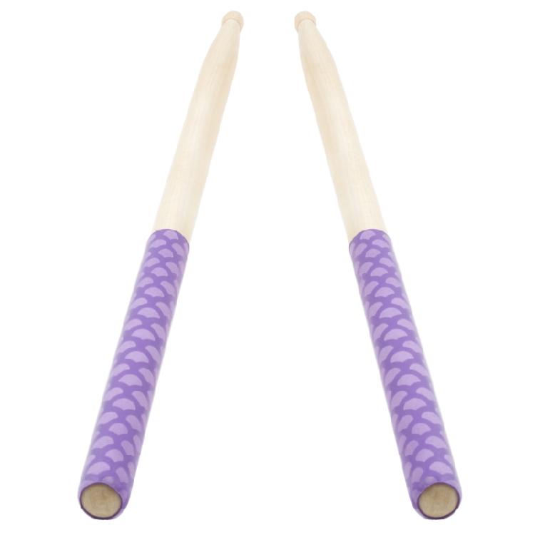 1Pair Drumstick Grips Absorb Sweat Sleeves Soft Tip Non-slip Cover Wear-resistan
