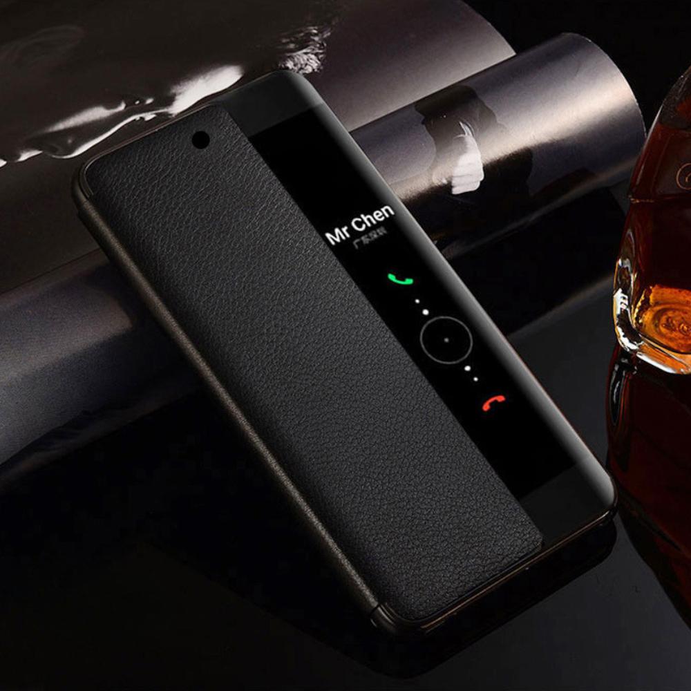 Coque de téléphone avec fonction Veille/Réveil Automatique pour Huawei P50 Pro P40 P30 Lite P20 P10 Plus Mate 20 Lite Mate20 Mate 10 Pro Housse à Rabat Smart View Funda Capa