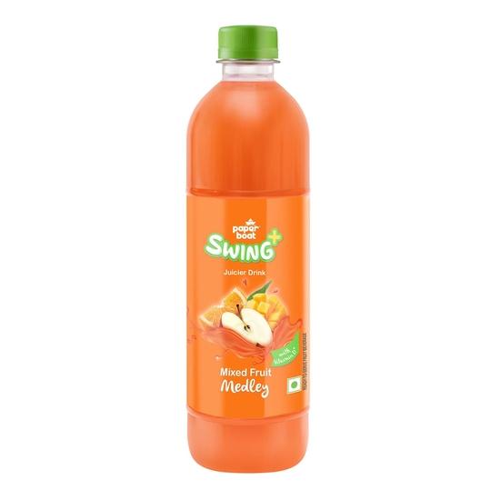

Paper Boat Swing Mixed Fruit Medley Juice, Enriched with Vitamin D, No Gmos, 600 ml 600ML
