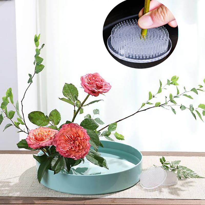 Plastic Flower Frogs Clear Round Flower Pin Frog Holders For Flower Arrangements Flower Arrangement Pin Garden Watering Wand