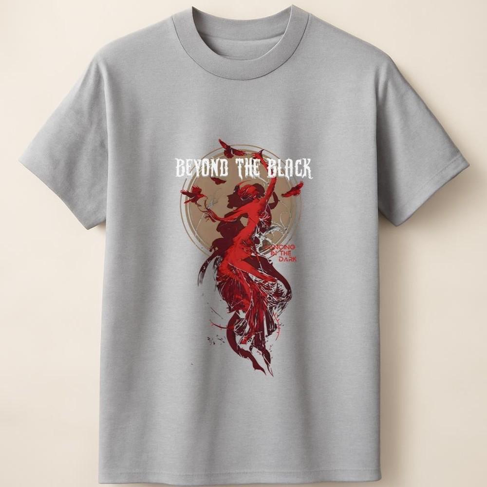 За Черным Красным Поточным Платьем Мистическая Луна Иллюстрация Унисекс Футболка Унисекс Футболка XXXXL
