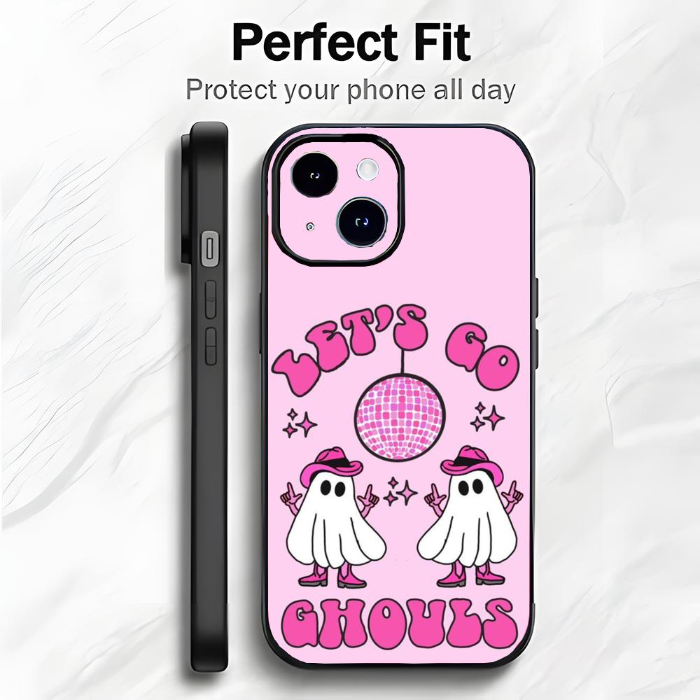 Spooky Adorable Dark Cute Ghost Phone Case Phone Case Soft Packaging Lightweight For iPhone17 16 15 14 13ProMax