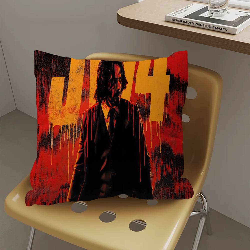 Classic Jjohn Wwick Movie Pillow Cover Sofa Cushion Cover Home Room Decoration Children Gift