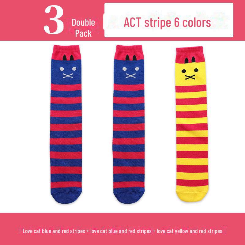 Șosete înalte până la genunchi pentru fete de primăvară și toamnă - șosete de vițel cu tub mijlociu pentru copii și bebeluși