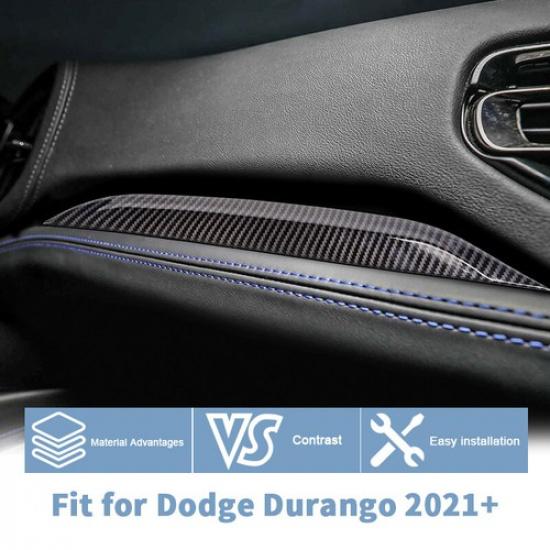 Εσωτερική Διακοσμητική Λωρίδα Πίνακα Οργάνων από Ανθρακονήματα, Πλευρά Συνοδηγού, Για Dodge Durango +