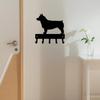 Swedish Vallhund Key Rack Dog Leash Hanger -6 Inch Wide for Living Room Living Room Wall Art Swedish Vallhund Key Rack