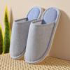 Four Seasons Cotton-Linen Closed Toe Slippers for Indoors - Unisex Home & Guest Footwear