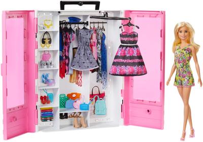 Mattel Barbie en de Roze Kledingkast Poppenmode Set Inclusief pop en accessoires Geschikt voor kinderen vanaf 3 jaar GBK12 & (Verkleedpartijtjes & Huis) - - -