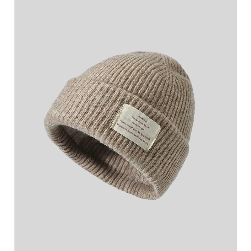 Winter New Autumn And Woolen Hats For Women Fashionable And Versatile Warm And Face Enhancing Small Knitted Woolen Hats Coldproof Headscarves
