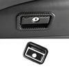 2x Carbon Fiber Copilot Storage Box Handle Cover Trim For Toyota Camry 2018-