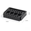 1pc 16 Holes Plastic Nail Art Grinding Head Bit Holder Storage Box Stand Display Rack for Manicure Drill Bits Container