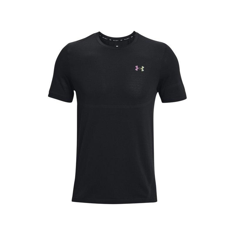 Under Armour Rush Seamless Legacy T-Shirt Black Men s 1376781-001 L
