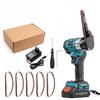 700W Brushless Belt Sander Kit 1700RPM Cordless Electric Sander with 21V Battery and Power Adapter LED Display Adjustable Angle Handheld Sander Fo
