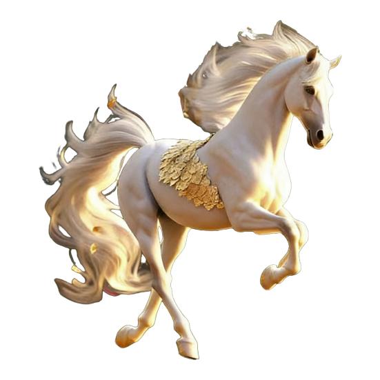 Pferd Ornament Acryl 2D Flach Realistisch Fliegendes Pferd Weihnachtsbaum Anhänger mit Funkelndem Strassstein Zuhause